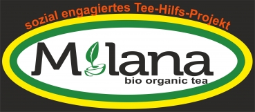 Milana Logo social soziales organic Bio tea Tee helping project Hilfs Projekt